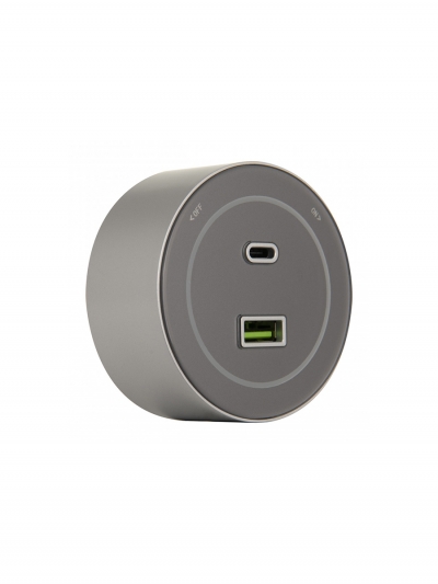 Трековая система розеток SilverLine 60см, 2 евророзетки, USB + Type C-2